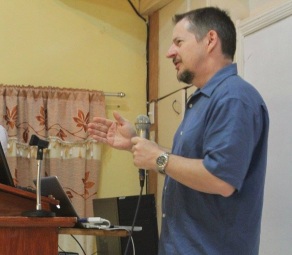 Paul Hammons speaking in the Philippines