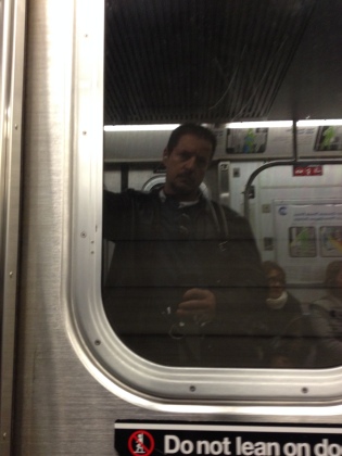 Paul Hammons reflection on a subway
